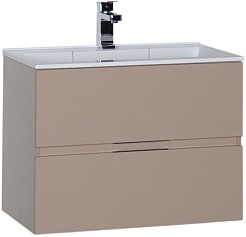 Aquanet Тумба с раковиной "Алвита 70" капучино – фотография-1