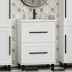 Misty Мебель для ванной Модерн 60 белая – фотография-3