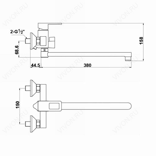 Timo Смеситель Sahara 2205Y-CR Chrome – фотография-2