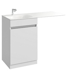 Aqwella Мебель для ванной Forma с бельевой корзиной слева – фотография-2