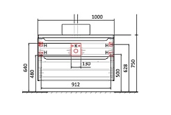 Jorno Тумба с раковиной Wood 100 серая столешница светлая – фотография-7