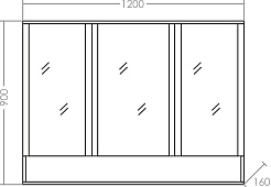 СанТа Мебель для ванной Марс 120 белая – фотография-8