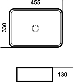 Grossman Раковина накладная Style 45.5 GR-3051 белая – фотография-4