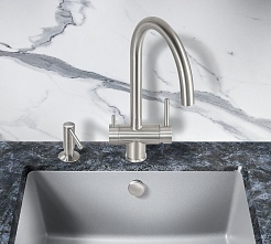 Milacio Смеситель для кухни Ultra MCU.554.SS нержавеющая сталь – фотография-4