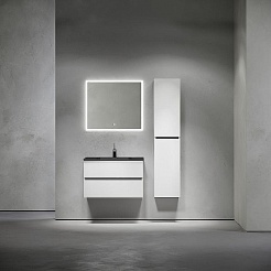 Sancos Тумба с раковиной Urban 80 белый глянец раковина Element 81 CN7005MB – фотография-7