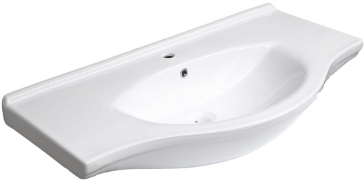 Aquanet Тумба с раковиной Донна 100 белый дуб/белая – фотография-8