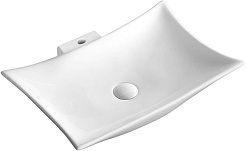 Ceruttispa Раковина накладная 57 CR7078 белая – фотография-1