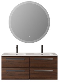 BelBagno Мебель для ванной Eco Cer-N 120 с 4 ящиками орех шоколад софт CZR-8073-120-2 ручки матовые чёрные – фотография-1