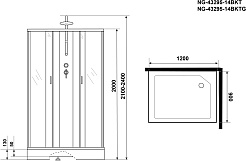 Niagara Душевая кабина Classic NG-43295-14QBKT – фотография-16