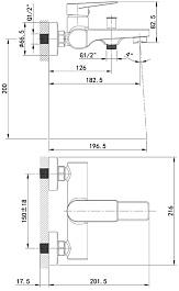 Iddis Смеситель для ванны Bridge BRDSB00i02WA – фотография-3