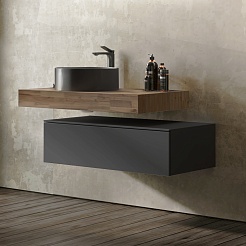 Jorno Тумба под столешницу Modulare 100 подвесная антрацит – фотография-2