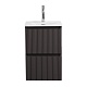BelBagno Тумба с раковиной Uno mini 40 подвесная Темно-Серый матовый с раковиной BB-8099-3-40 – фотография-12