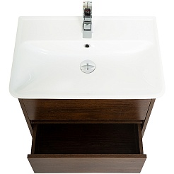 BelBagno Тумба с раковиной Neon 50 с 2 ящиками подвесная Rovere Scuro – фотография-4