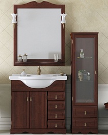 Opadiris Мебель для ванной Клио 80 орех антикварный – фотография-1