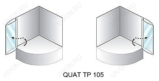 Kolpa San  Шторка на ванну Kolpa San Quat TP 105 – фотография-2