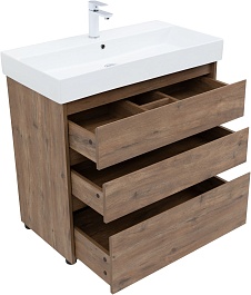 Aquanet Мебель для ванной Nova Lite 85 дуб рустикальный – фотография-7