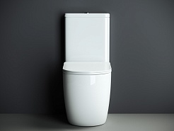 Ceramicanova Унитаз напольный пристенный с бачком Mia Rimless CN1801 белый – фотография-5