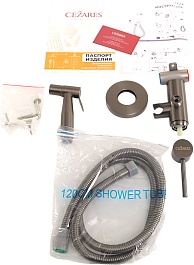 Cezares Гигиенический душ Relax RELAX-DIF-GM со встраиваемым смесителем оружейная сталь – фотография-3