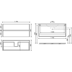 Sancos Тумба с раковиной Urban 120 дуб чарльстон раковина Element 121 CN7006 – фотография-4