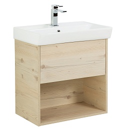 BelBagno Тумба с раковиной Neon 60 подвесная Pino Bianco – фотография-1