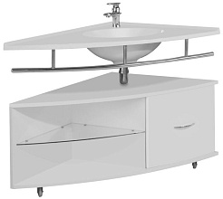 Акватон Тумба с раковиной Корнер 100 R – фотография-1