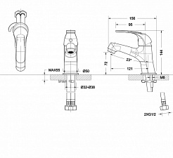 Promo Смеситель для раковины Fit F1135188CP-RUS – фотография-2