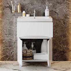 Onika Тумба под раковину Стрим 60.12 белая – фотография-7