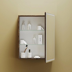 Sancos Зеркало-шкаф Mirror 60 с подсветкой MI60ECH дуб чарльстон – фотография-5