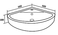 Runo Мебель для ванной Бис R угловая – фотография-6