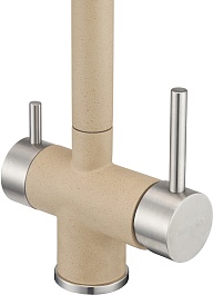 Milacio Смеситель для кухни Ultra MCU.554.BG бежевый – фотография-3