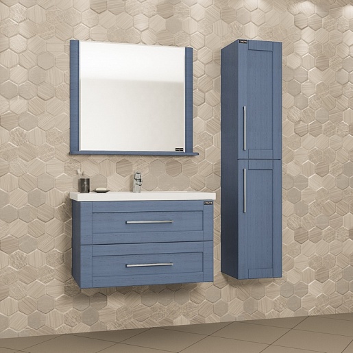 СанТа Зеркало с полкой Венера 80, дуб адриатика – фотография-2