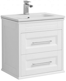 Aquanet Тумба с раковиной Бостон 60 М белая – фотография-1