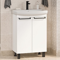 Misty Тумба с раковиной Клермонт 60 белая – фотография-2