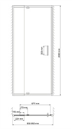 WasserKRAFT Душевая дверь Berkel 48P04 – фотография-2