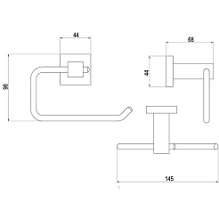 Timo Держатель туалетной бумаги Selene 10041/00 – фотография-2