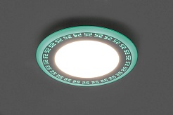 Feron Светодиодный светильник AL2440 встраиваемый 16W 4000K с зеленой подсветкой – фотография-2