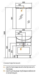 Акватон Зеркальный шкаф "Норма 65" – фотография-2