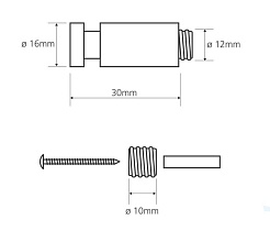 Bemeta Крючок хром 1шт Omega 104506092 – фотография-2