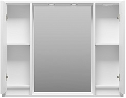 Brevita Зеркальный шкаф Balaton 100 белый – фотография-3