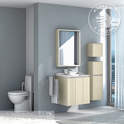 Акватон Мебель для ванной "Фабиа 65" ваниль – фотография-6