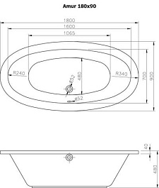 Alpen Акриловая ванна "Amur" – фотография-4