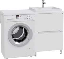 СанТа Мебель для ванной Лондон 59 R белая – фотография-4