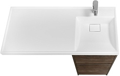 Акватон Тумба с раковиной Лондри 40 R дуб кантри – фотография-2