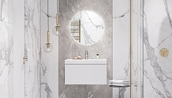 Velvex Тумба с раковиной Compo 70.1Y белый глянец – фотография-7