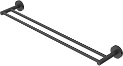 Cezares Полотенцедержатель двойной Relax RELAX-THD-65-NOP черный матовый – фотография-1