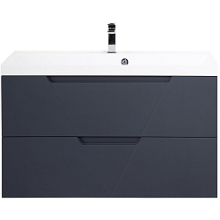 BelBagno Тумба под раковину Vittoria 100 подвесная Grigio Opaco – фотография-2