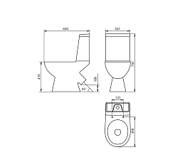Iddis Унитаз-компакт ATLANT ID 140 – фотография-3