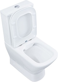 Aquanet Унитаз-компакт Fine Rimless FINE-C Soft Close безободковый с сиденьем микролифт и бачком белый – фотография-6