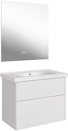 ASB-Woodline Мебель для ванной Гранада 80 подвесная белая матовая – фотография-1