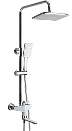 Frap Душевая стойка H58 F2458 хром/белая – фотография-1